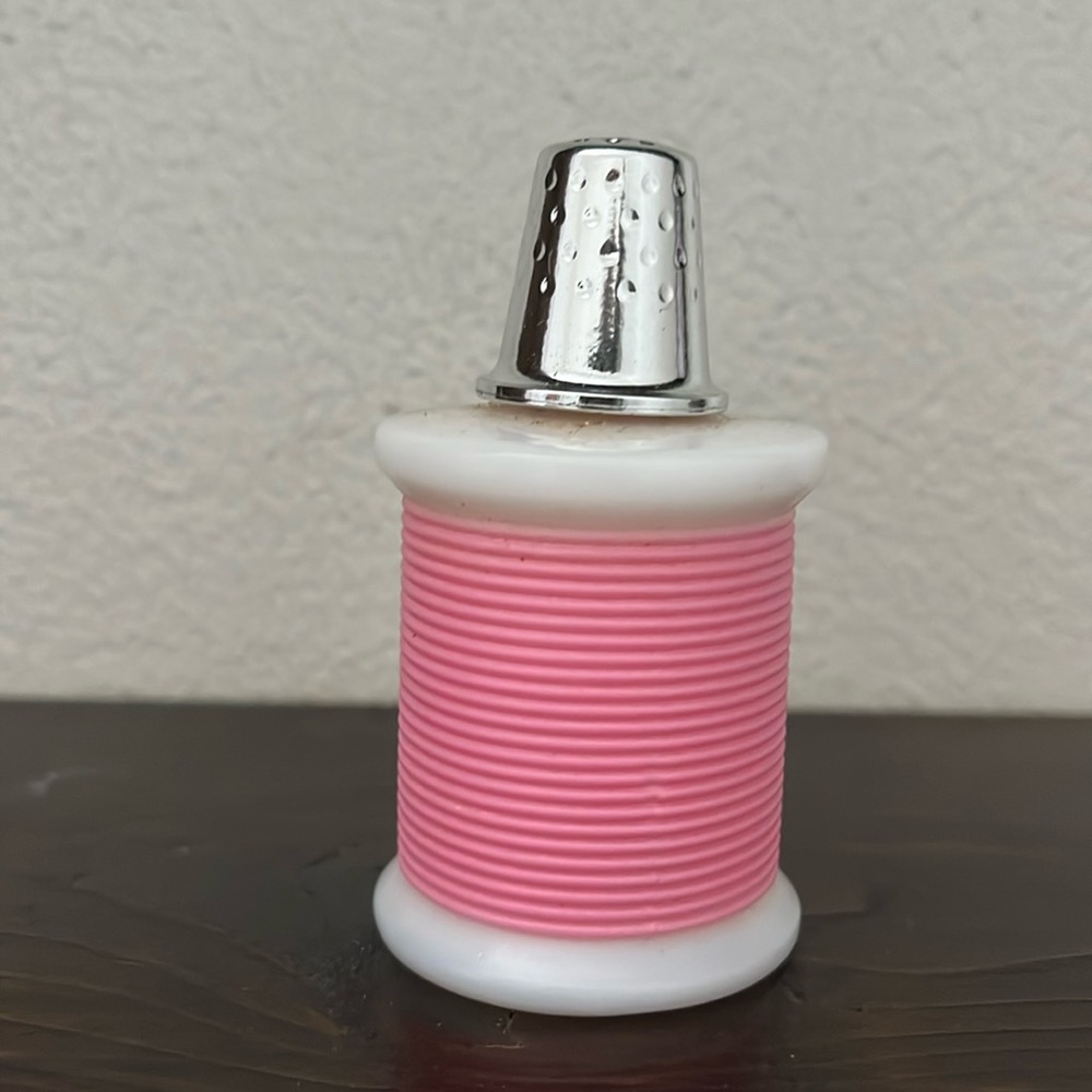 Vintage Avon Sewing Notions - To a Wild Rose Cologne bottle